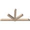 Ekena Millwork Kennewick Smooth Timber Gable Bracket, Douglas Fir, 96"W x 48"H x 5 1/2"D x 5 1/2"F, 12/12 Pitch GBW096X48X0606KEN00SDF - alternate 2